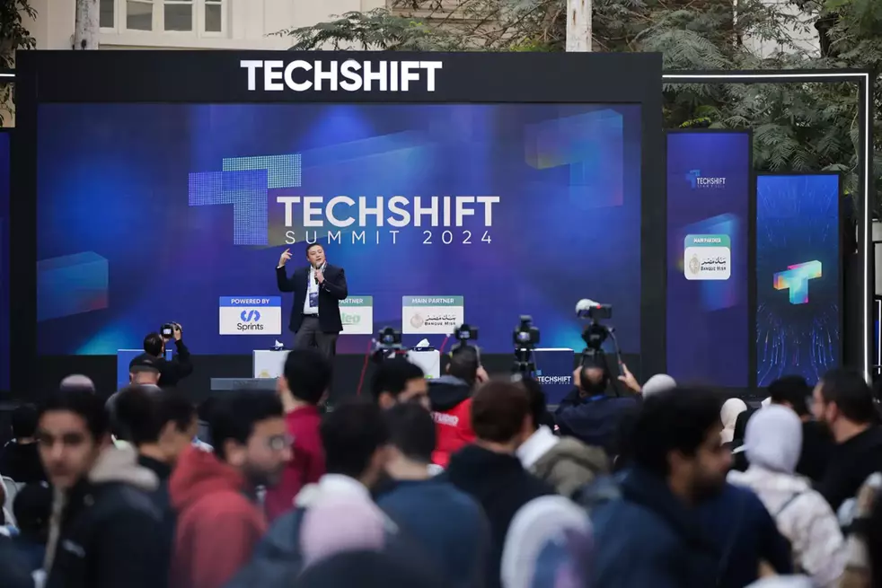 TechShift Summit stage and audience